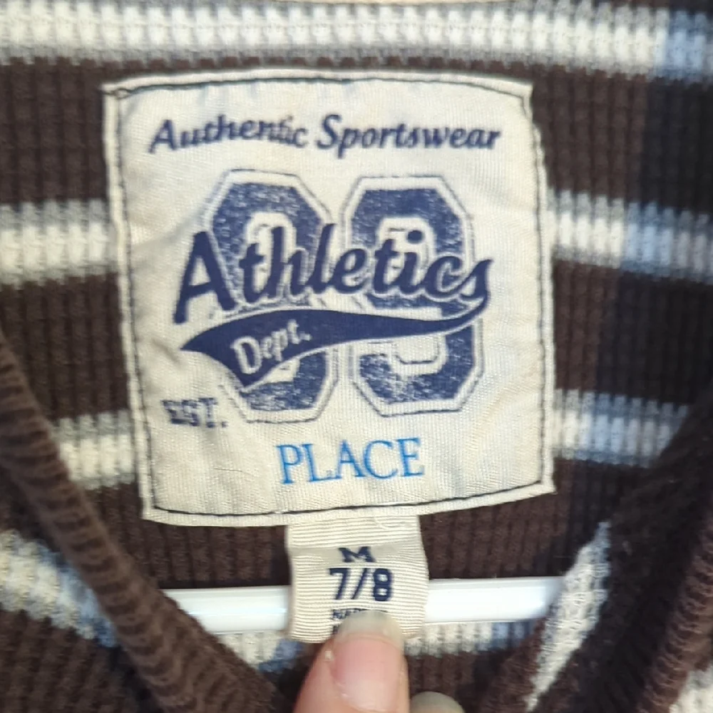Striped Long Sleeve Shirt, Boys M